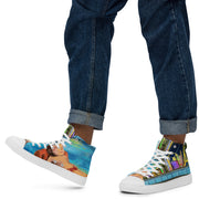 Las Vegas Men’s high top canvas shoes