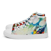 Sea Surf Art Men’s high top canvas shoes