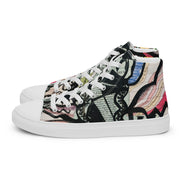 A Peace-Love Men’s high top canvas shoes