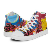 New Art printed Men’s high top canvas shoes