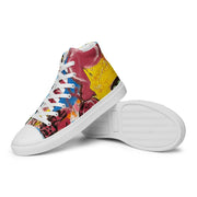 New Art printed Men’s high top canvas shoes