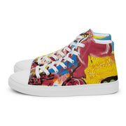 New Art printed Men’s high top canvas shoes