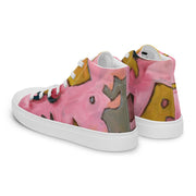 Pleace-Love Art Lover Men’s high top canvas shoes