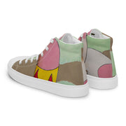 A Peace Lover Men’s high top canvas shoes