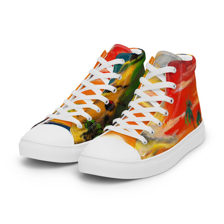 Men’s high top canvas shoes