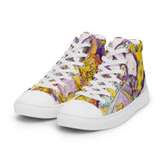 Peace-Love Cartoon Men’s high top canvas shoes