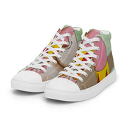 A Peace Lover Men’s high top canvas shoes