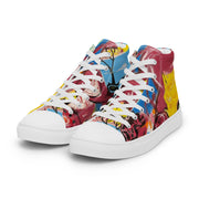 New Art printed Men’s high top canvas shoes