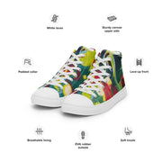 New Art printed Men’s high top canvas shoes