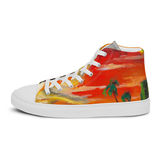 Men’s high top canvas shoes