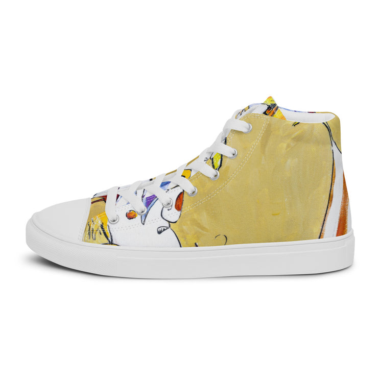 Player Art  Men’s high top canvas shoes