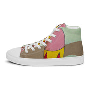 A Peace Lover Men’s high top canvas shoes