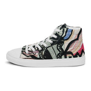 A Peace-Love Men’s high top canvas shoes