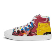 New Art printed Men’s high top canvas shoes