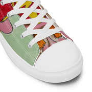 A Peace Lover Men’s high top canvas shoes