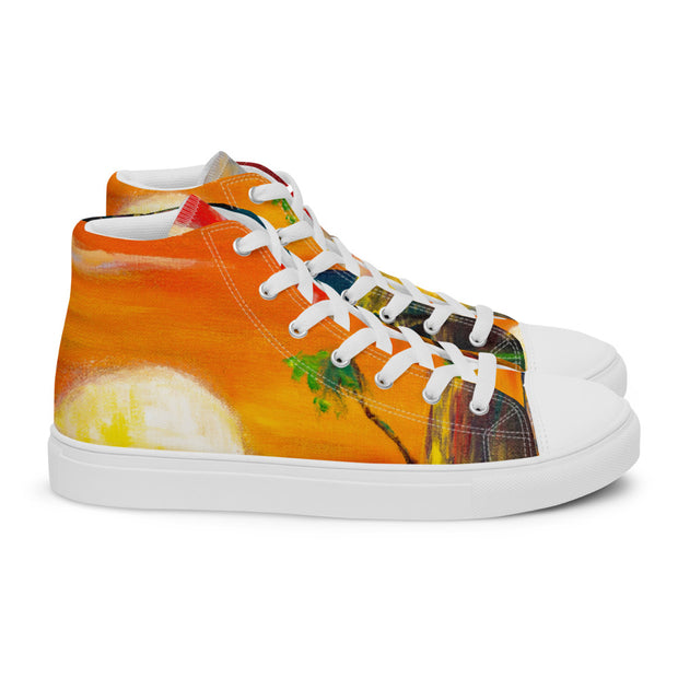 Men’s high top canvas shoes