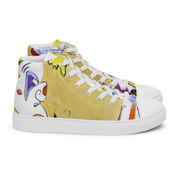 Player Art  Men’s high top canvas shoes