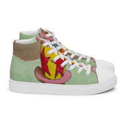 A Peace Lover Men’s high top canvas shoes