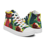 New Art printed Men’s high top canvas shoes