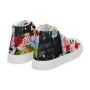 Art printed Men’s high top canvas shoes