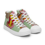 A Peace Lover Men’s high top canvas shoes