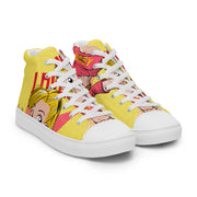 A Peace-Love Men’s high top canvas shoes