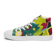 New Art printed Men’s high top canvas shoes