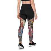 Abstract Art women Sports Leggings