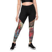 Abstract Art women Sports Leggings