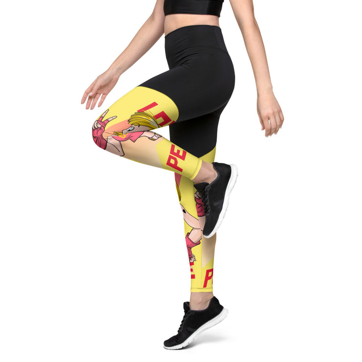 Peace-Love Girl Sports Leggings