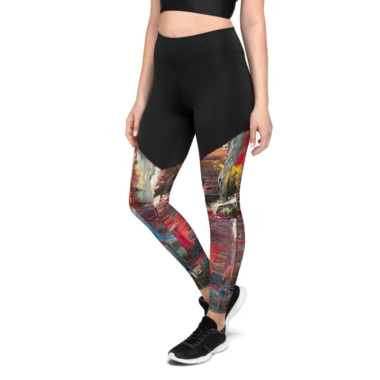 Abstract Art women Sports Leggings