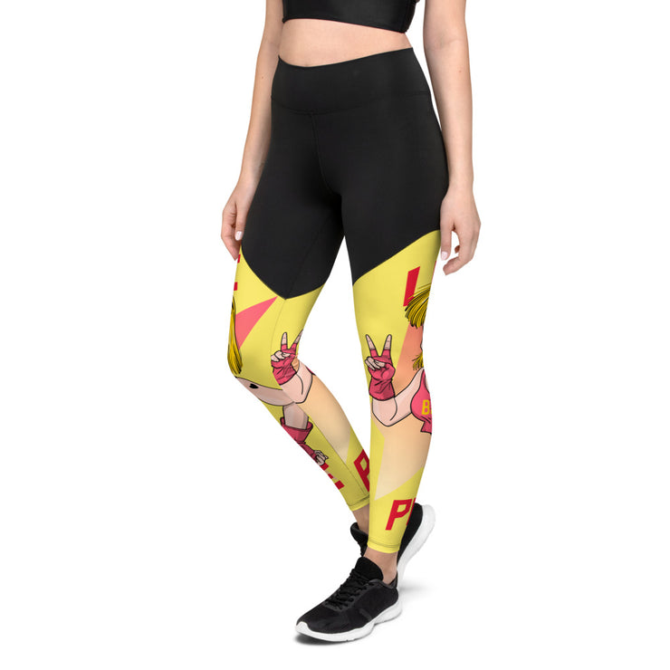 Peace-Love Girl Sports Leggings