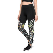 Abstract Art women Sports Leggings