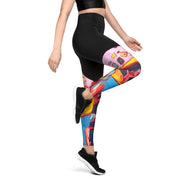 Abstract Art women Sports Leggings