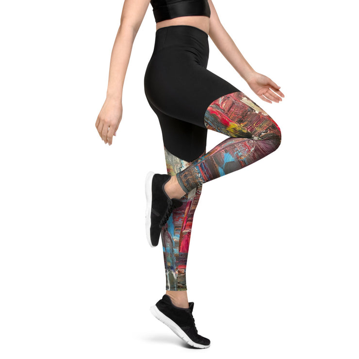 Abstract Art women Sports Leggings