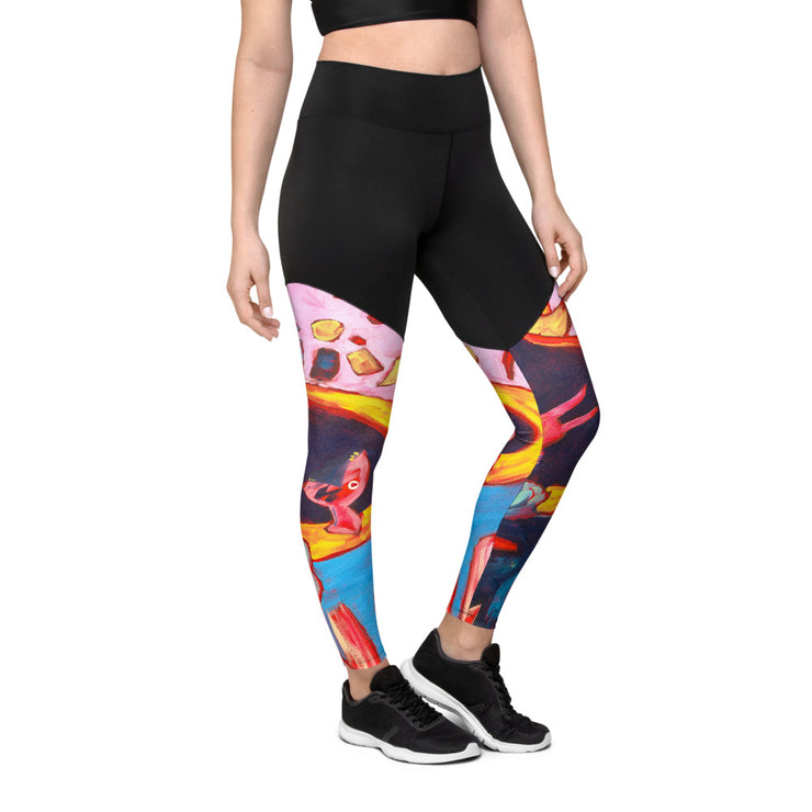 Abstract Art women Sports Leggings