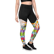 Abstract Art women Sports Leggings