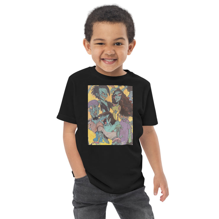 Zombie Family Toddler jersey t-shirt