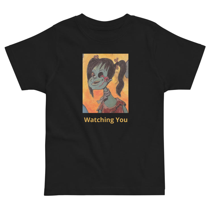 Zombie Watching You Toddler jersey t-shirt