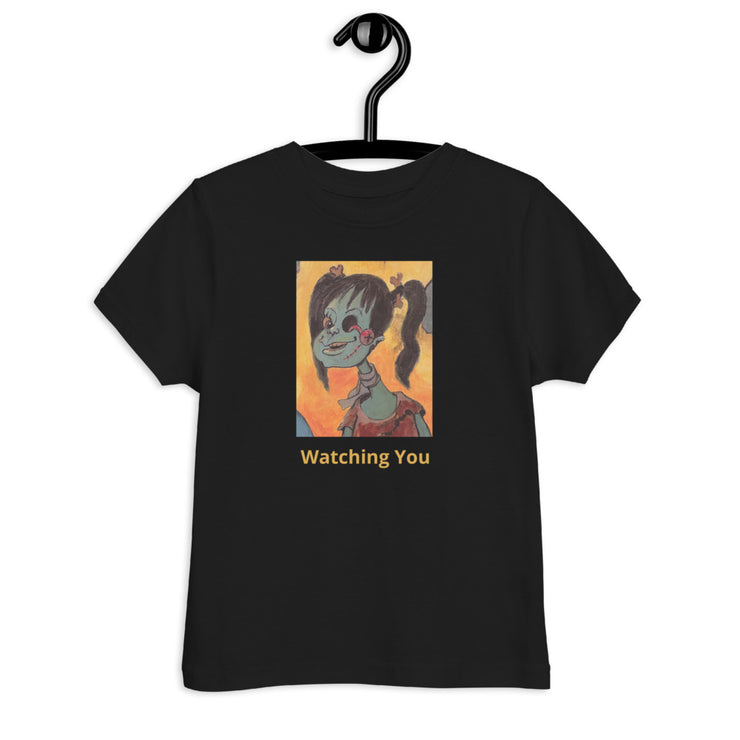 Zombie Watching You Toddler jersey t-shirt