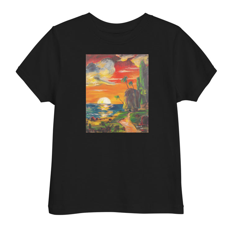 Sunset Art Toddler jersey t-shirt