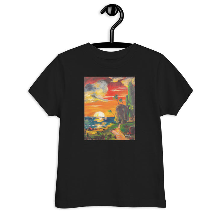 Sunset Art Toddler jersey t-shirt