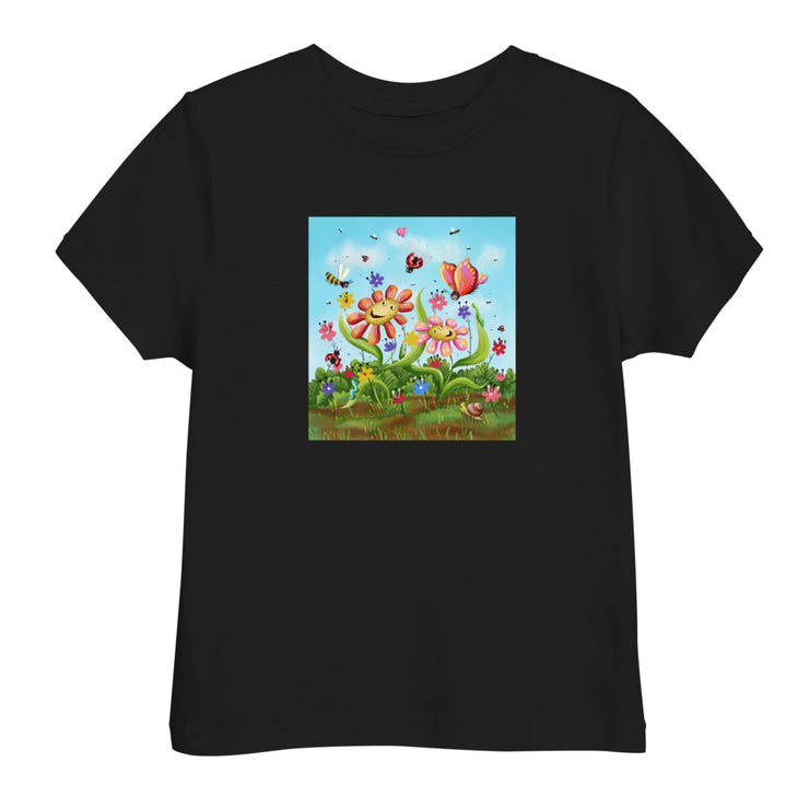 Flower Art Toddler jersey t-shirt