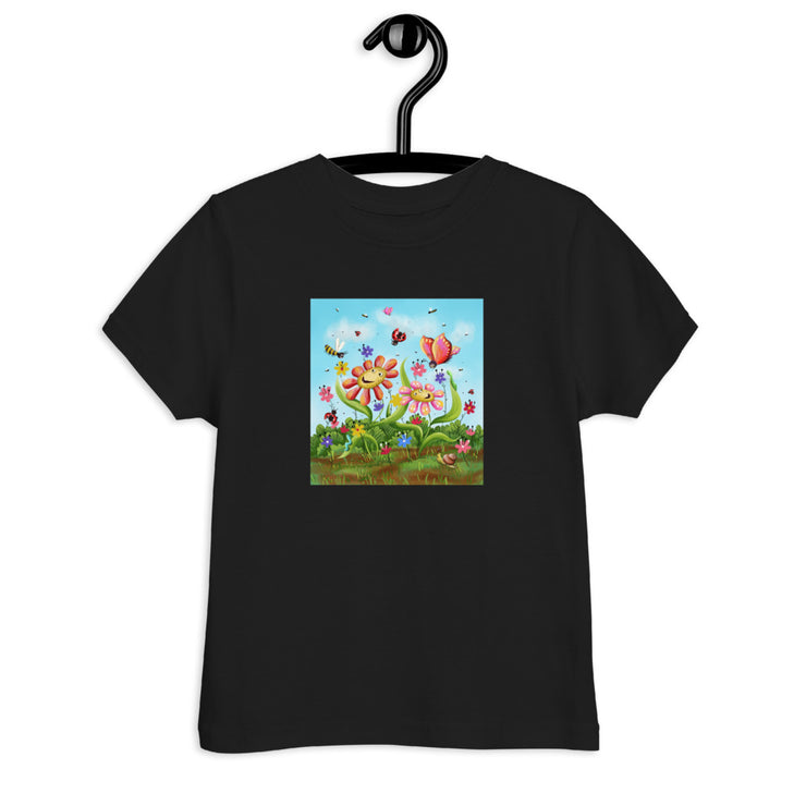 Flower Art Toddler jersey t-shirt