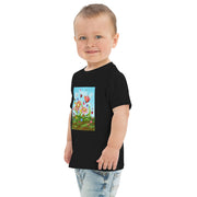 Flower Art Toddler jersey t-shirt