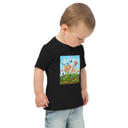 Flower Art Toddler jersey t-shirt