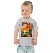 Sunset Art Toddler jersey t-shirt