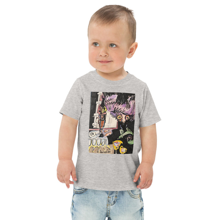 Scary House Toddler jersey t-shirt