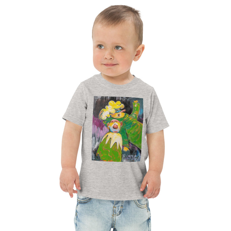 Mother Son Art Toddler jersey t-shirt