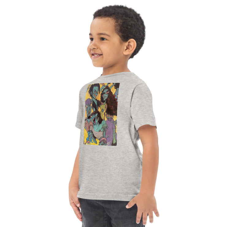 Zombie Family Toddler jersey t-shirt